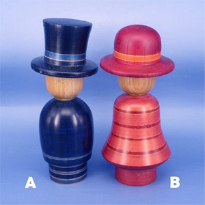 《 土湯系・陳野原幸紀 工人 》帽子こけし