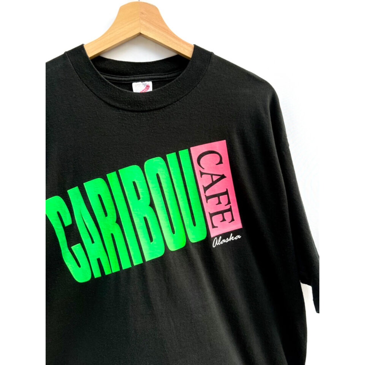 90s CARIBOU CAFE  Tee MADE IN USA  Size XL