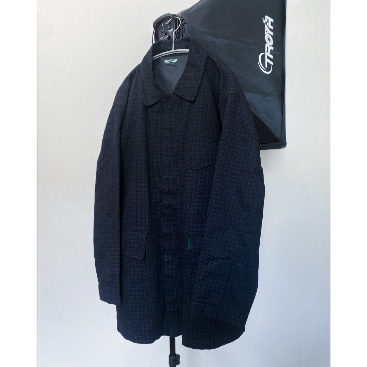 Paul Smith Jeans Plaid Patterned Half Coat