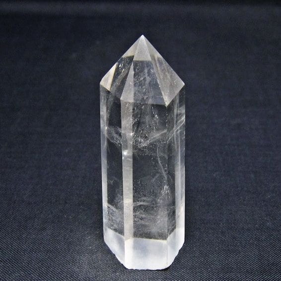 水晶 六角柱 ポイント 置物 一点物 142-11179