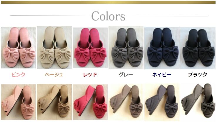 Dolphin 日本製 グログランリボン 5cmヒール スリッパ | dolphinshop