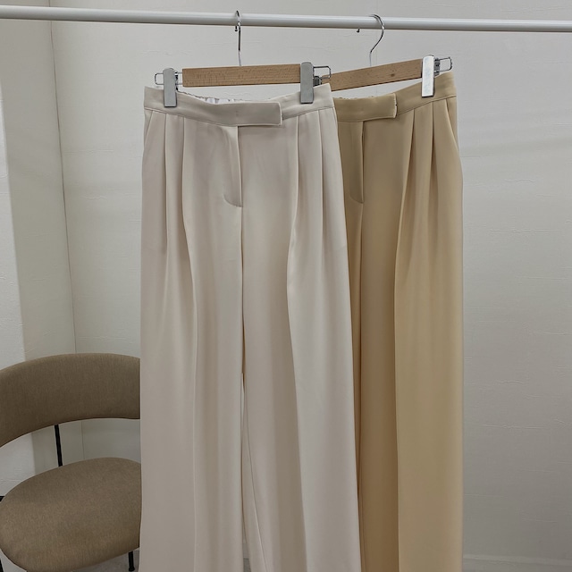 double tuck georgette pants