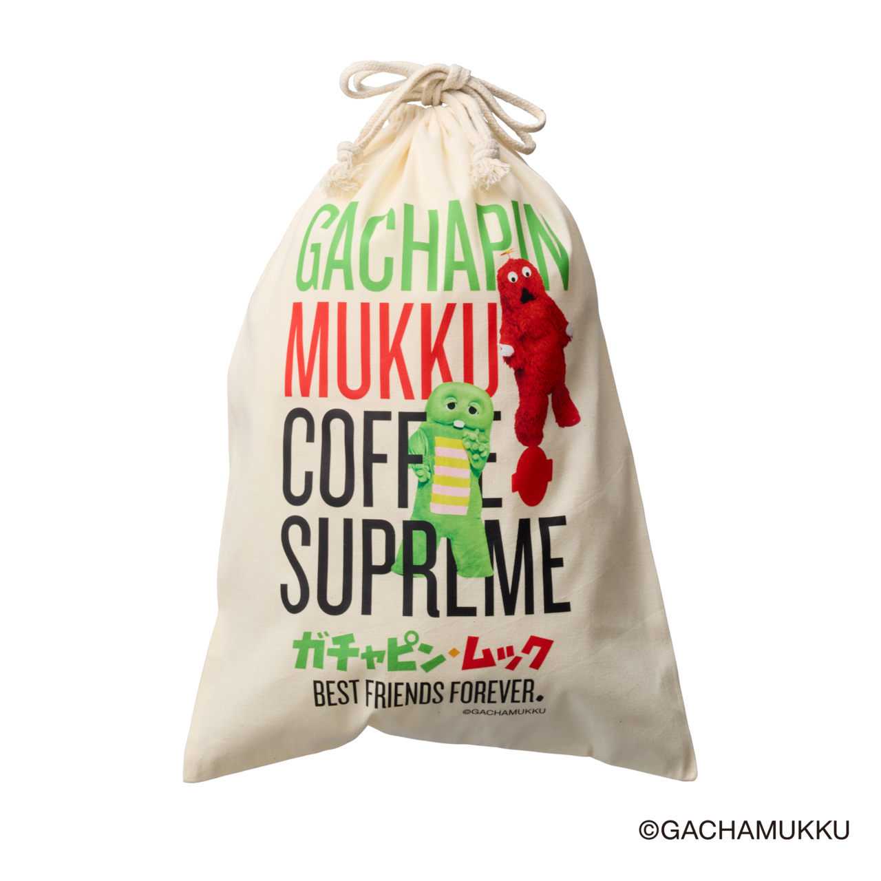 限定ガチャピン・ムック x Coffee Supreme Japan 巾着 ver.1