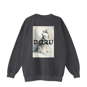 シベリアンハスキー　バックプリントスウェット