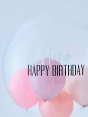 BUBBLE BALLOON sizeM ニュアンスカラー ピンク