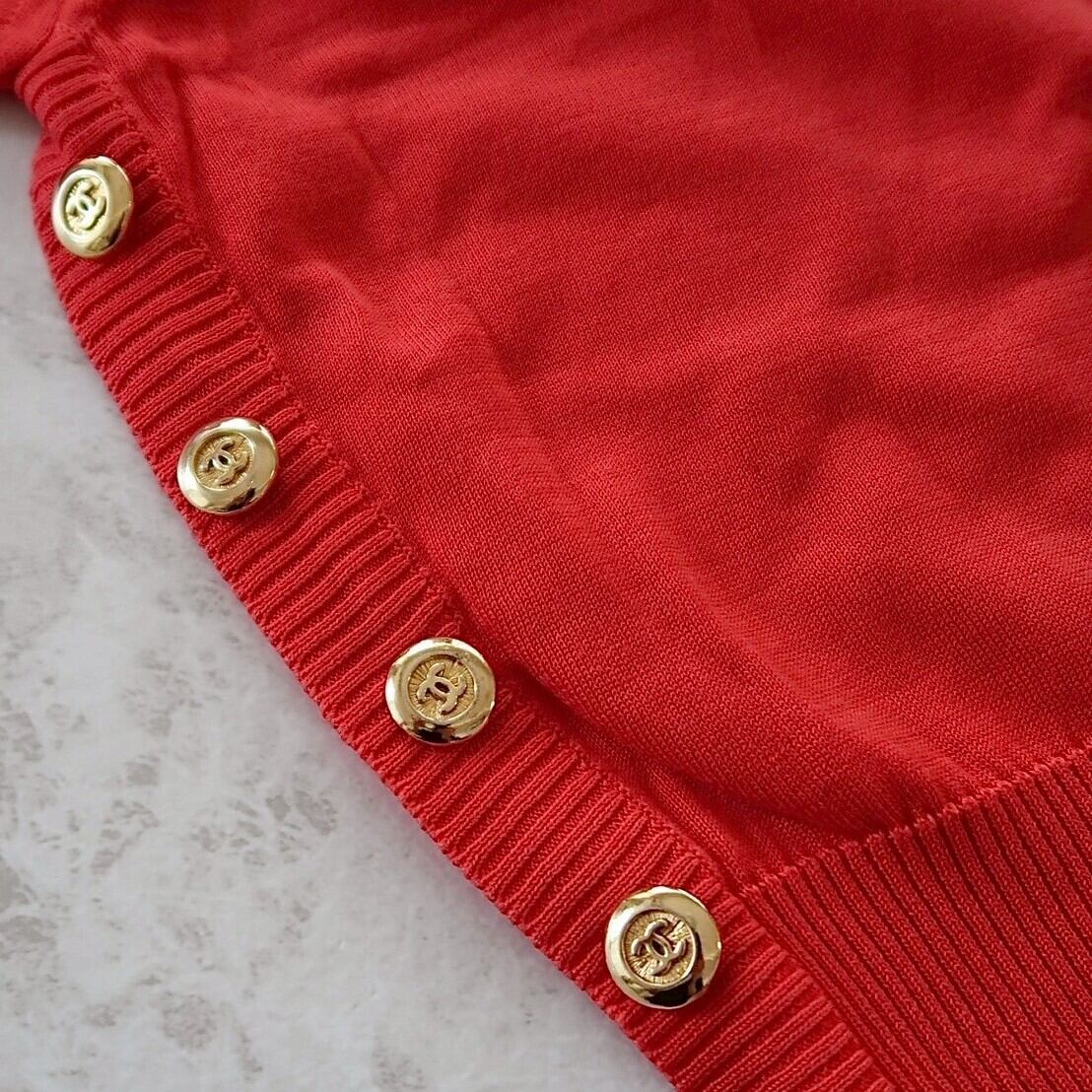 VINTAGE CHANEL BUTTON】ゴールドフレーム バックインパクト ココ