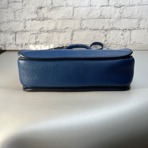 MIU MIUミュウミュウ マドラス 2WAY レザー ショルダーバッグ ブルー A-9761