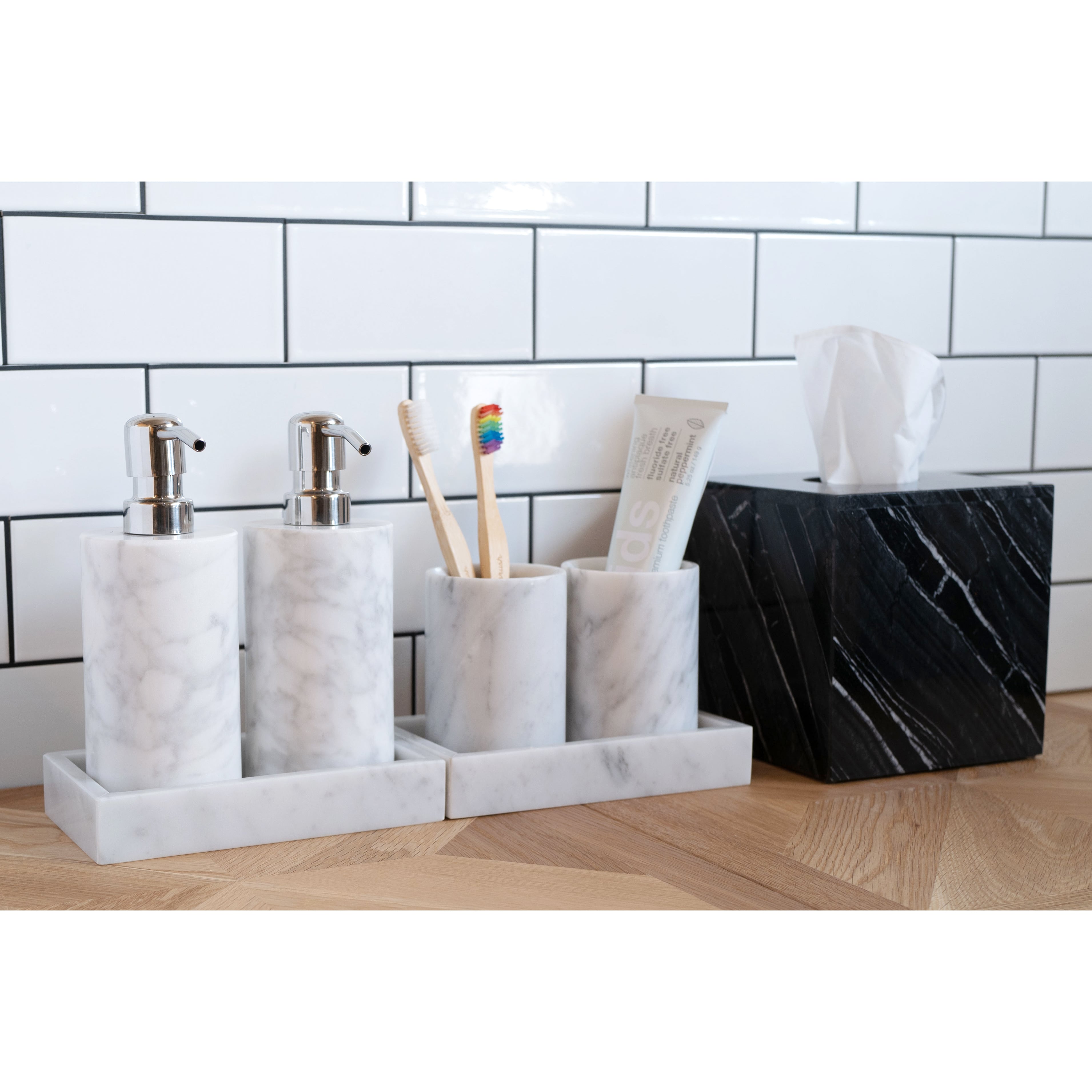 MARBLE TRAY - Bianco Carrara × Small｜大理石トレー | TOME HOME