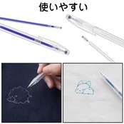 LIANHATA チャコペン 24本セット 4色 熱で消える 裁縫用チャコペン 刺繍 印付けツール (20枚入り消えるペン+ 替芯 ペン軸4枚付き)