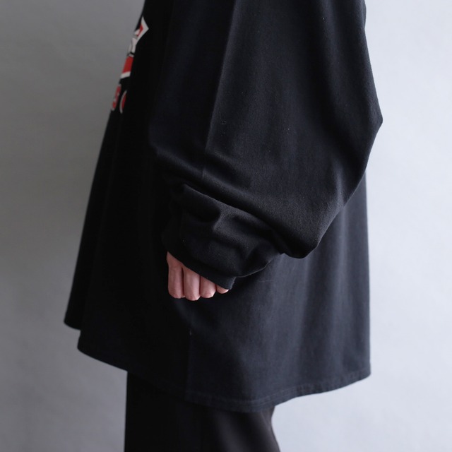 "Snoopy" good printed 3XL super big l/s tee