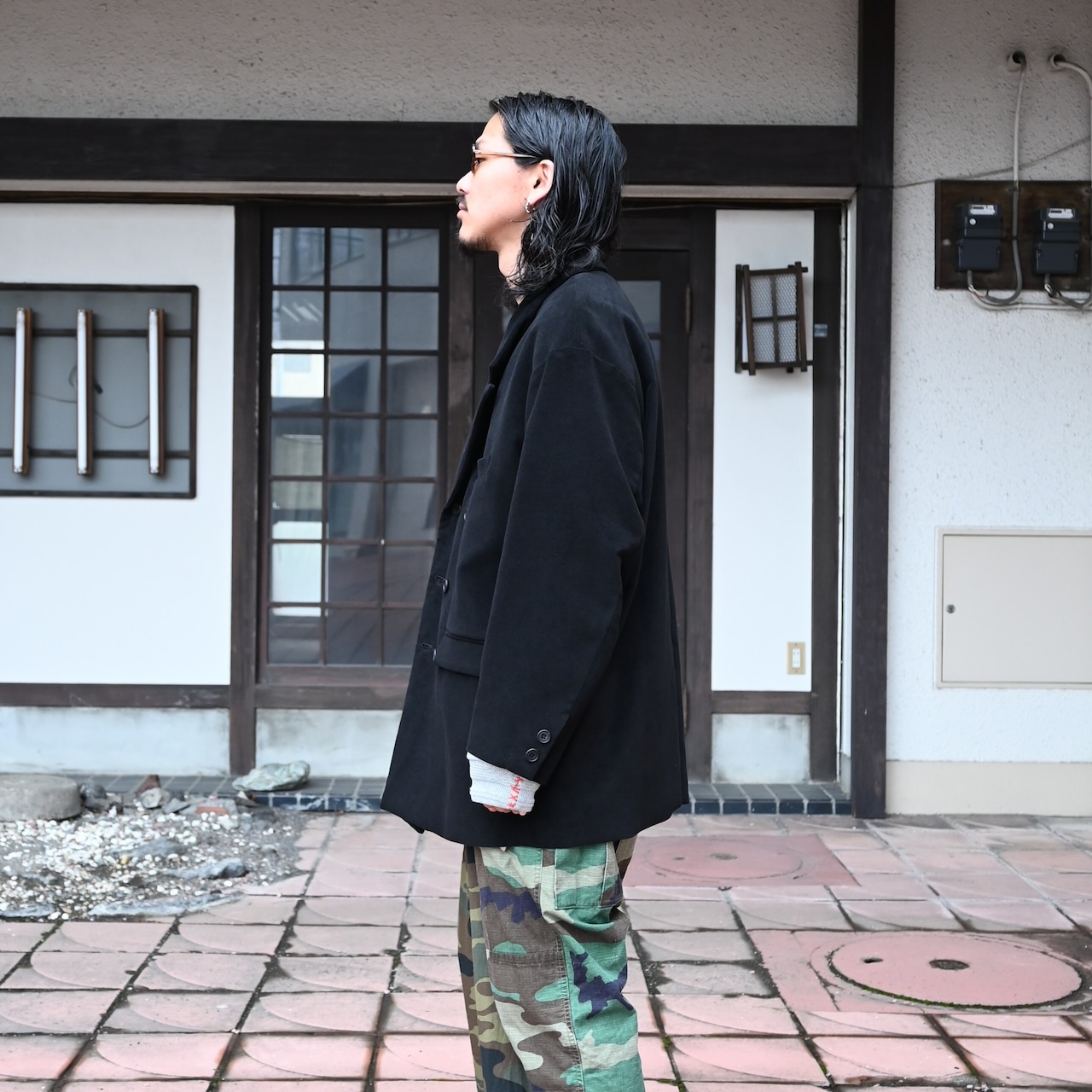 KUON / GANKO別注 Sashiko Sweatshirt style3