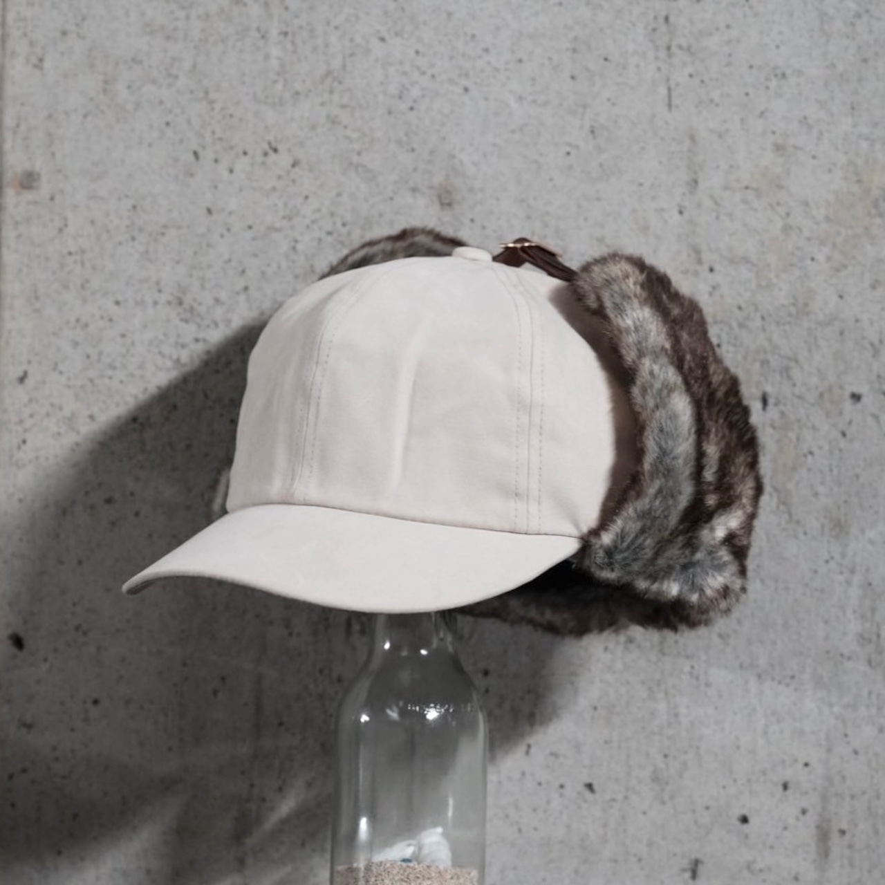 【gifthatオリジナル】SUEDE BOMBER CAP-PC