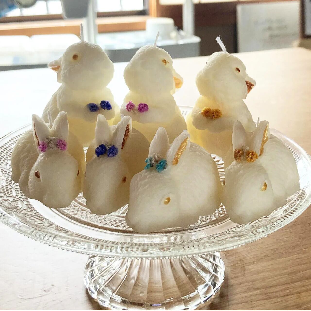 天然素材のうさぎキャンドル ソイ＆蜜蝋のハンドメイドアロマ