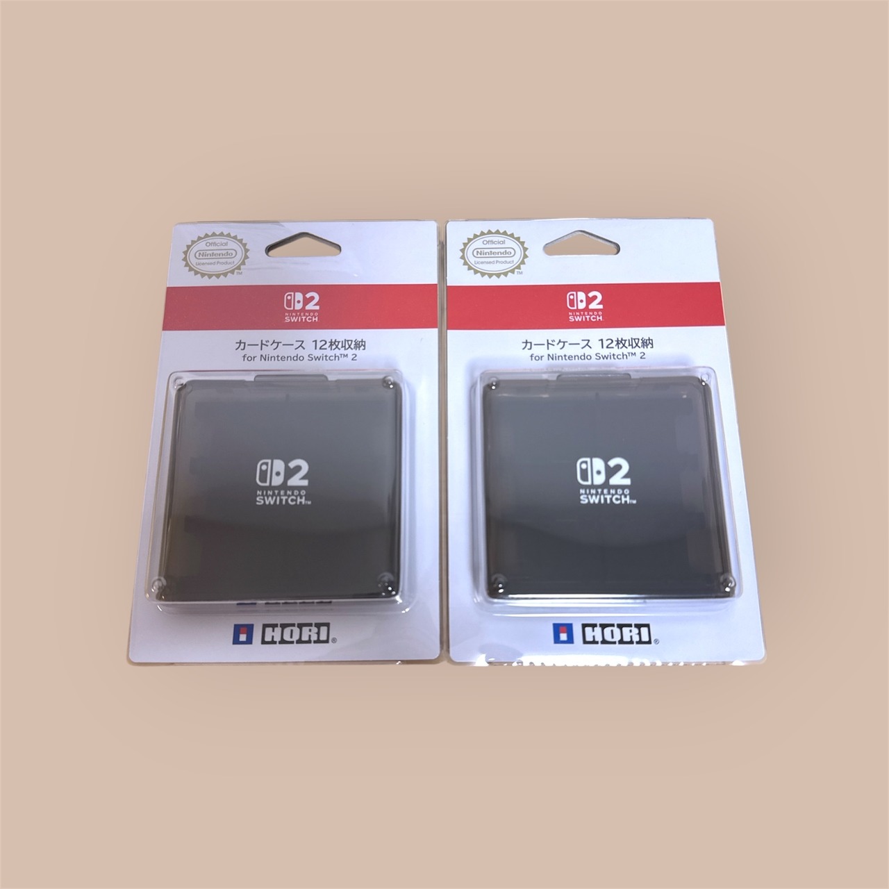 【新品・送料無料・2個セット】HORI カードケース 12枚収納 for Nintendo Switch 2 クリアブラック