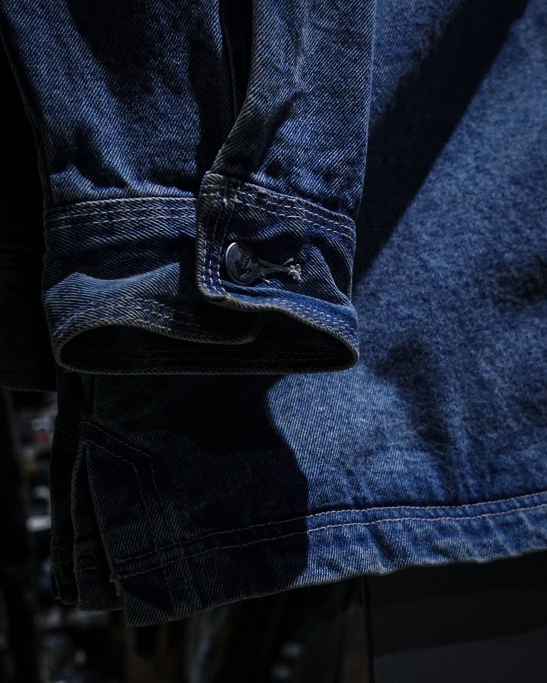 add (C) vintage】“MACGEAR” Good Aging Vintage Zip Up Denim Jacket