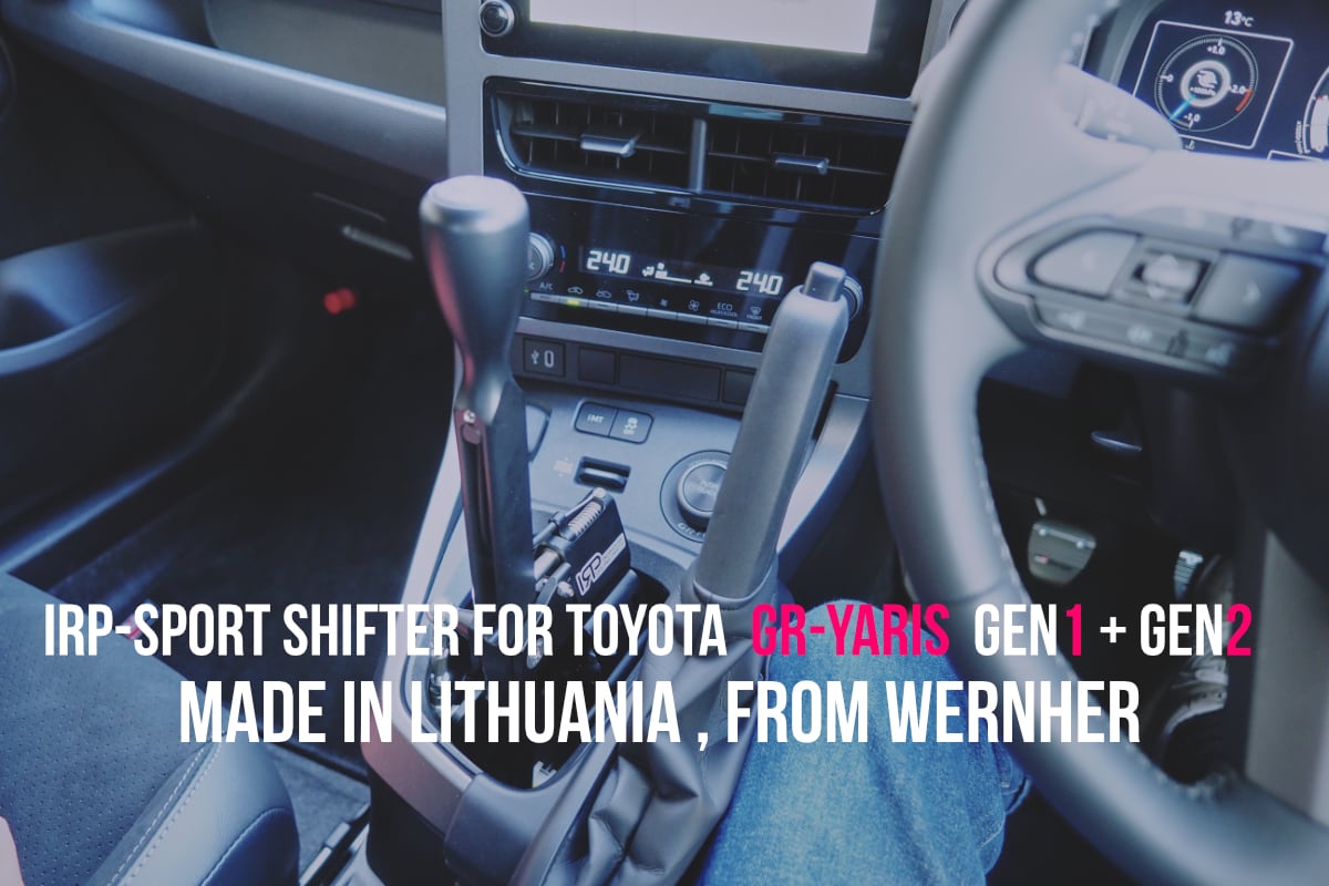 IRP SPORT SHIFTER GR-YARIS Gen1 & Gen2 | WERNHER WEB SHOP