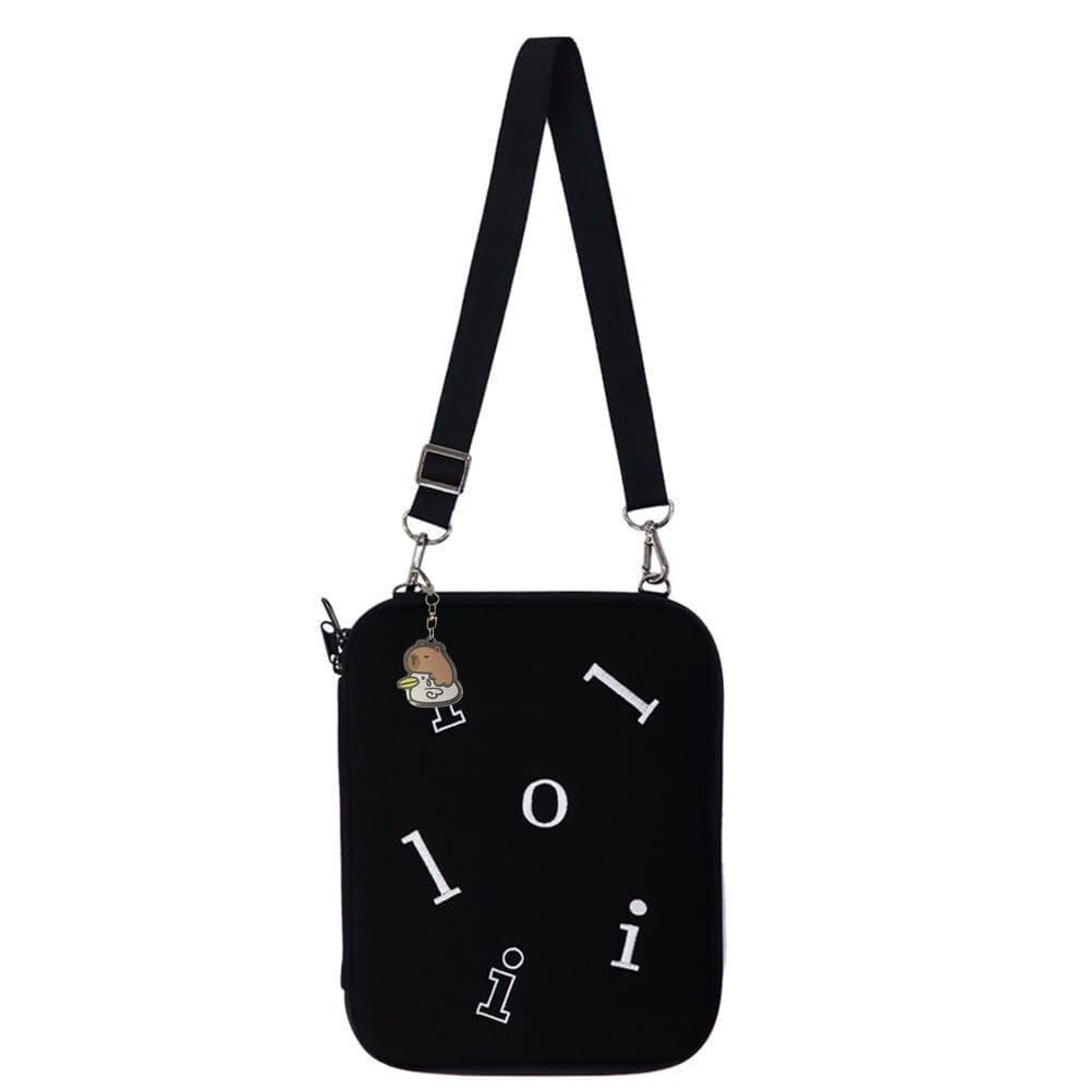 11インチ iPad Pro ケース M4 4/3/2/1世代 11インチ iPad Air M2 2024 スリーブ 10.9インチ iPad Air 5/4 iPad 10/10.2 iPad 9/10" Surface Go/Galaxy Tab対応 タブレットインナーバッグ Magic Keyboard/スマートフォリオ/iPad Pencil装着対応 ブラック