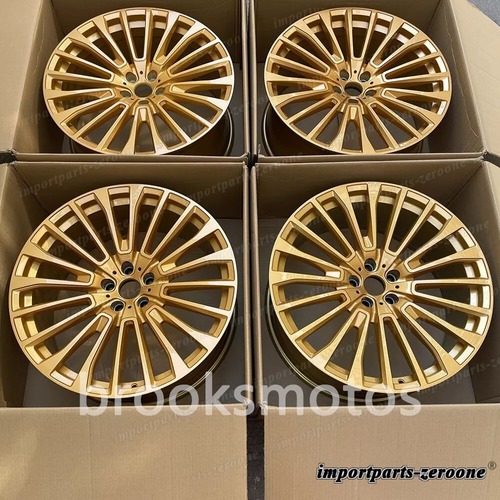 22インチ 新品 マルチスポーク ゴールド スタイル ホイール 2023+ BMW G09 XM 5x120 22x10 22x11 適合 LI-1337