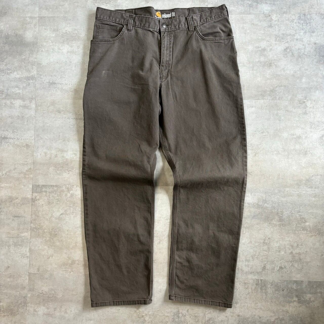 《実寸w38l30》Carhartt カーハート ペインター ワークパンツ ブラウン No.1525
