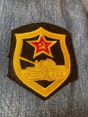 旧ソ連軍陸軍機甲科　アイロンパッチ　FD0344