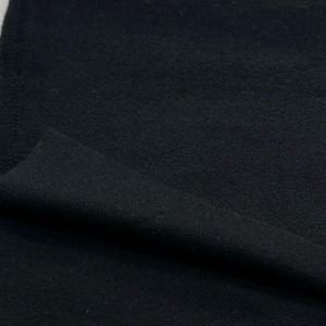 ★NY844◆1.4m◆ウールモヘア混弱毛羽たち高級アウター生地◆ブラック