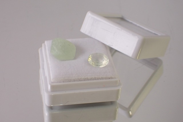 【原石セット】プレナイト　1.21ct/3.75ct　[D7-60]