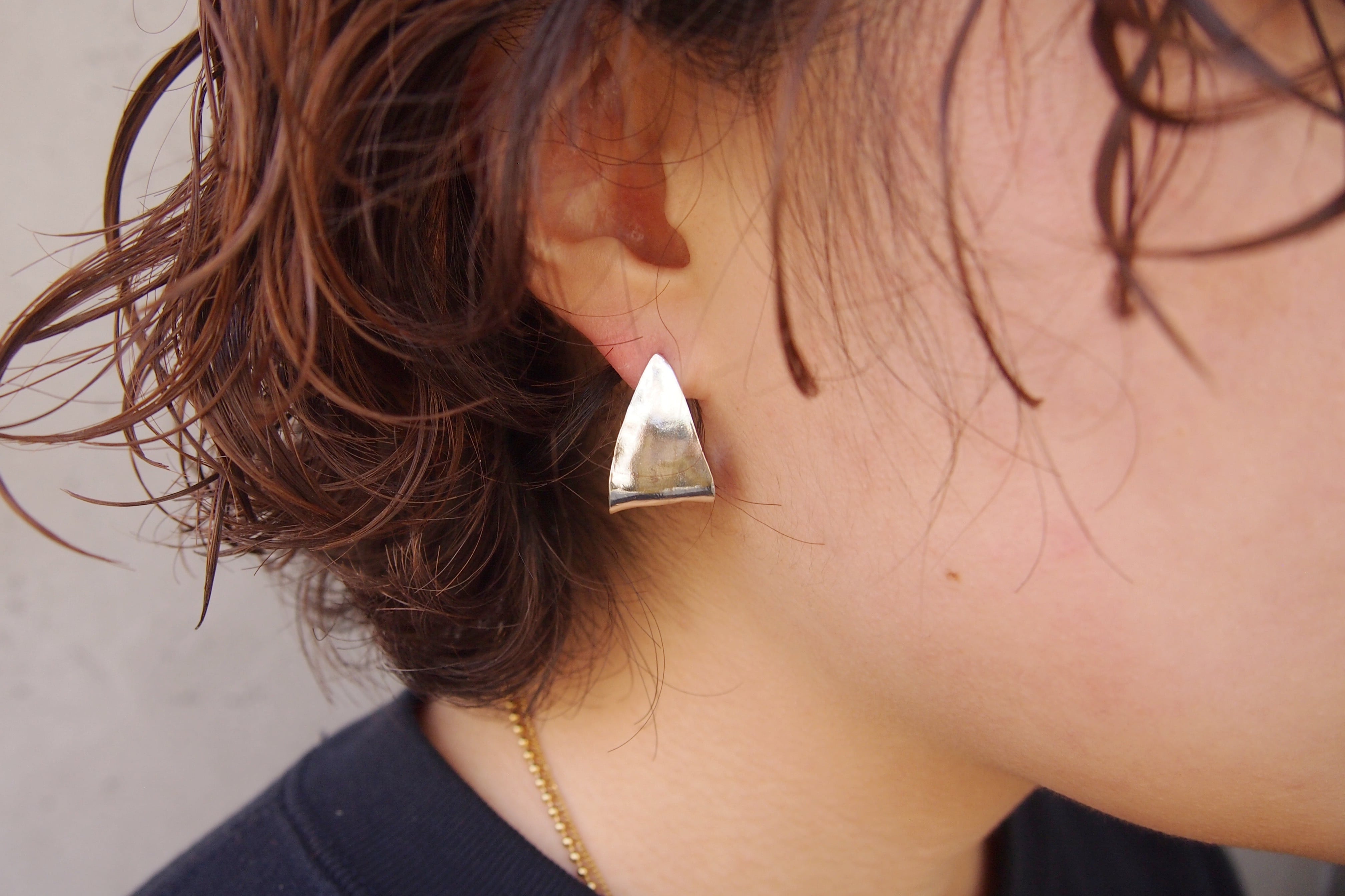 Brass/Silver925〉leaf pierce | glanta Brass/Silver925〉leaf pierce | glanta