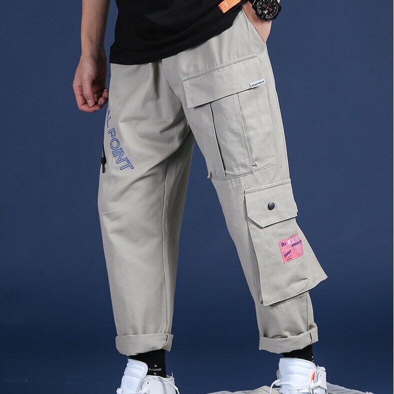 全2色 カーゴパンツ マルチポケット カジュアル ストリート