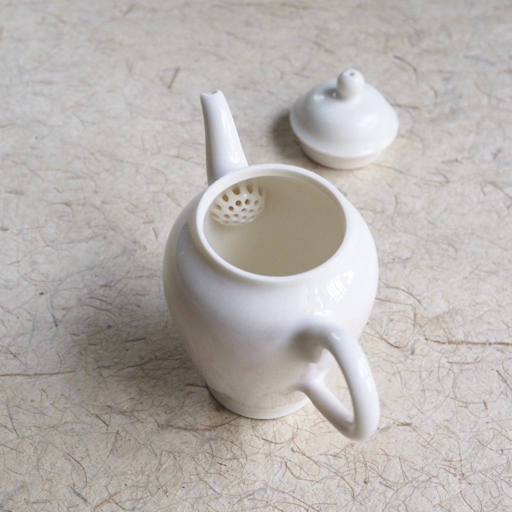 色原 昌希/茶壺 桃花釉