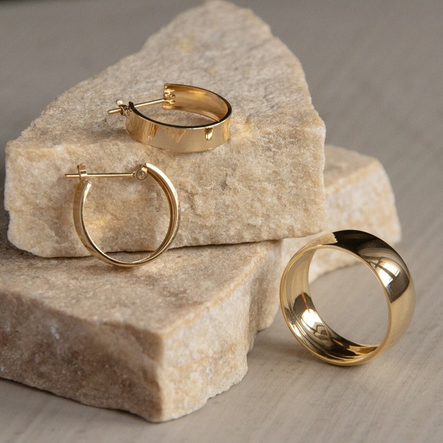 K18 イエローゴールド メタルリング＜Wide Type＞【MKY0025R1】