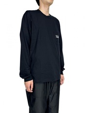 【COMME des GARCONS HOMME】綿天竺ロゴロングスリーブカットソー