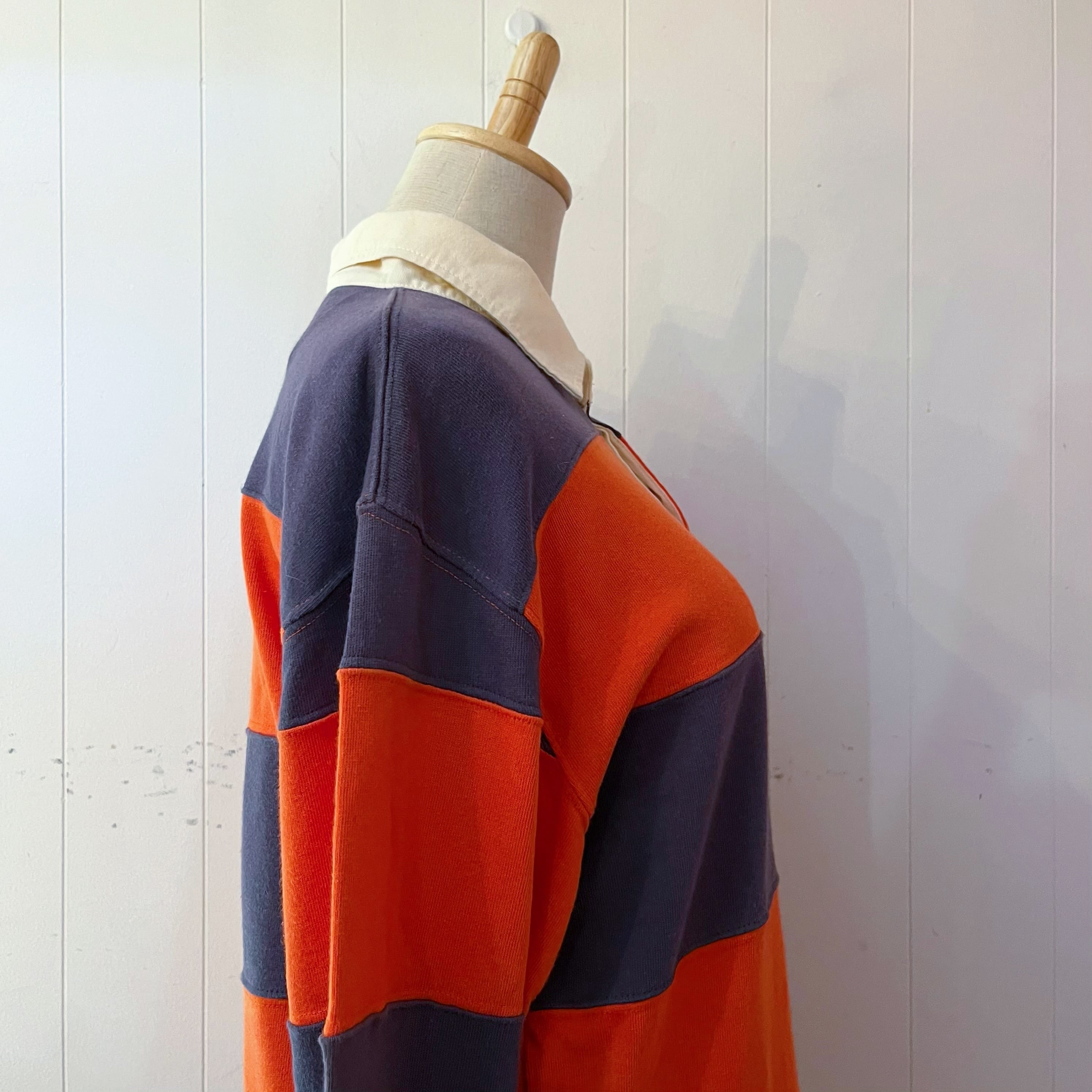 orange stripe rugger shirt