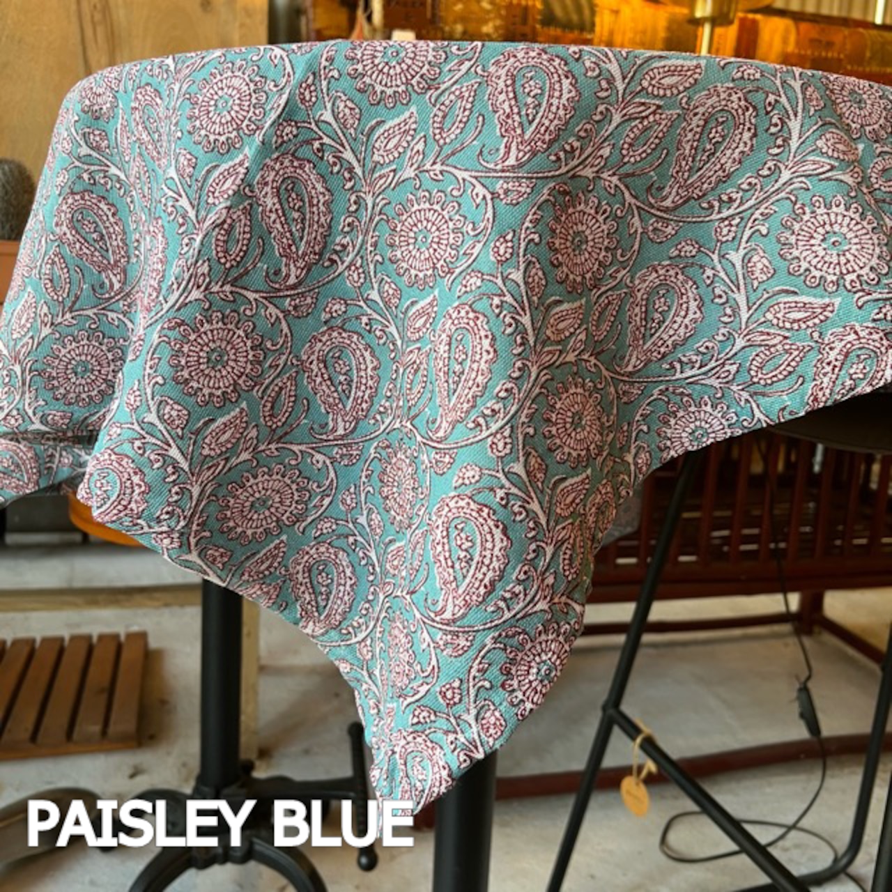 MULTI CLOTH PAISLEY　2Color マルチクロス　ペイズリー　ブルー　パープル　マルチカバー　ペイズリー柄　テーブルクロス　　ソファーカバー　ベッドカバー　　PAISLEY　BLUE　PURPLE　