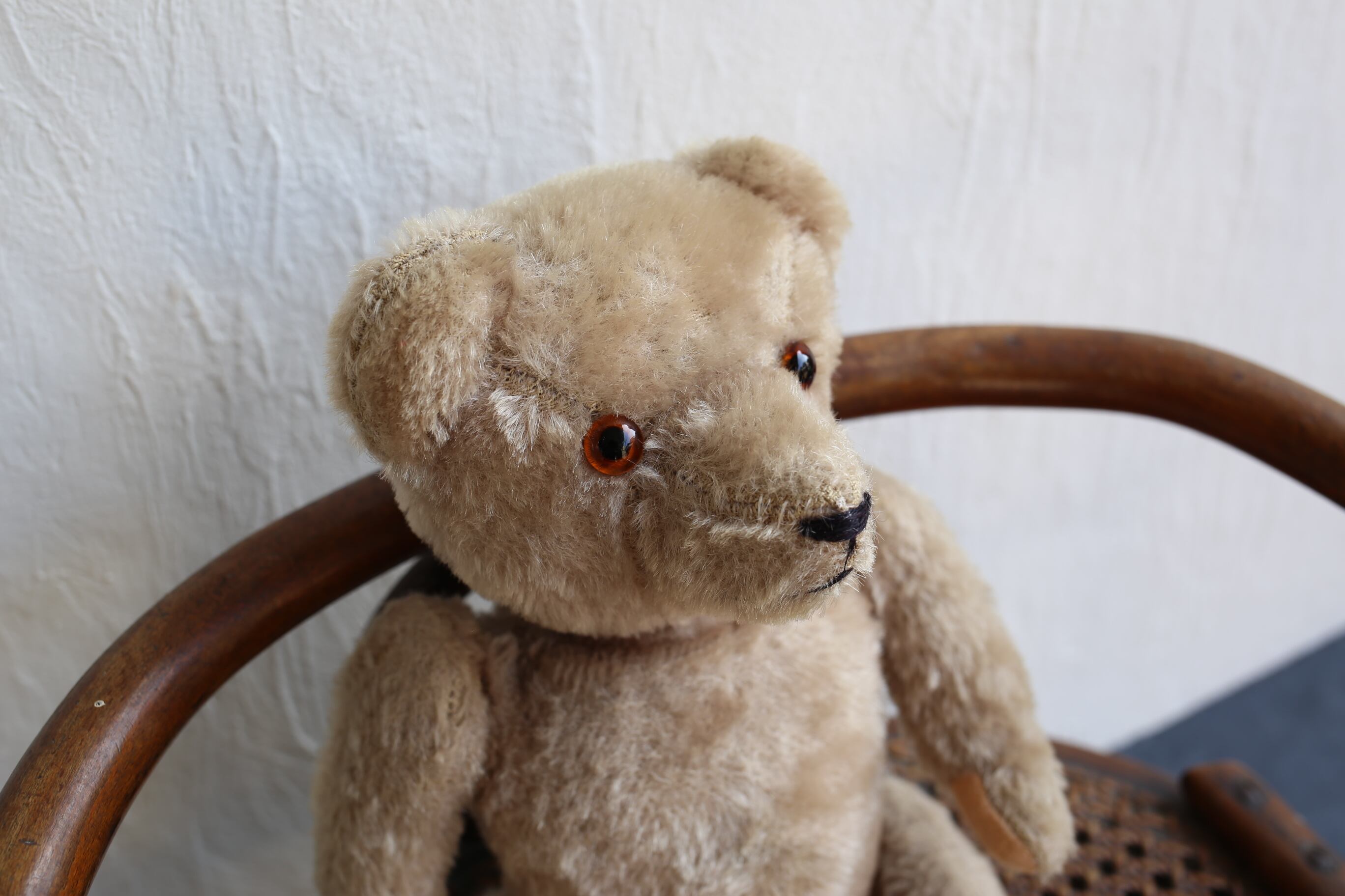 フランス アンティーク ヴィンテージ テディベア ライトブラウン N