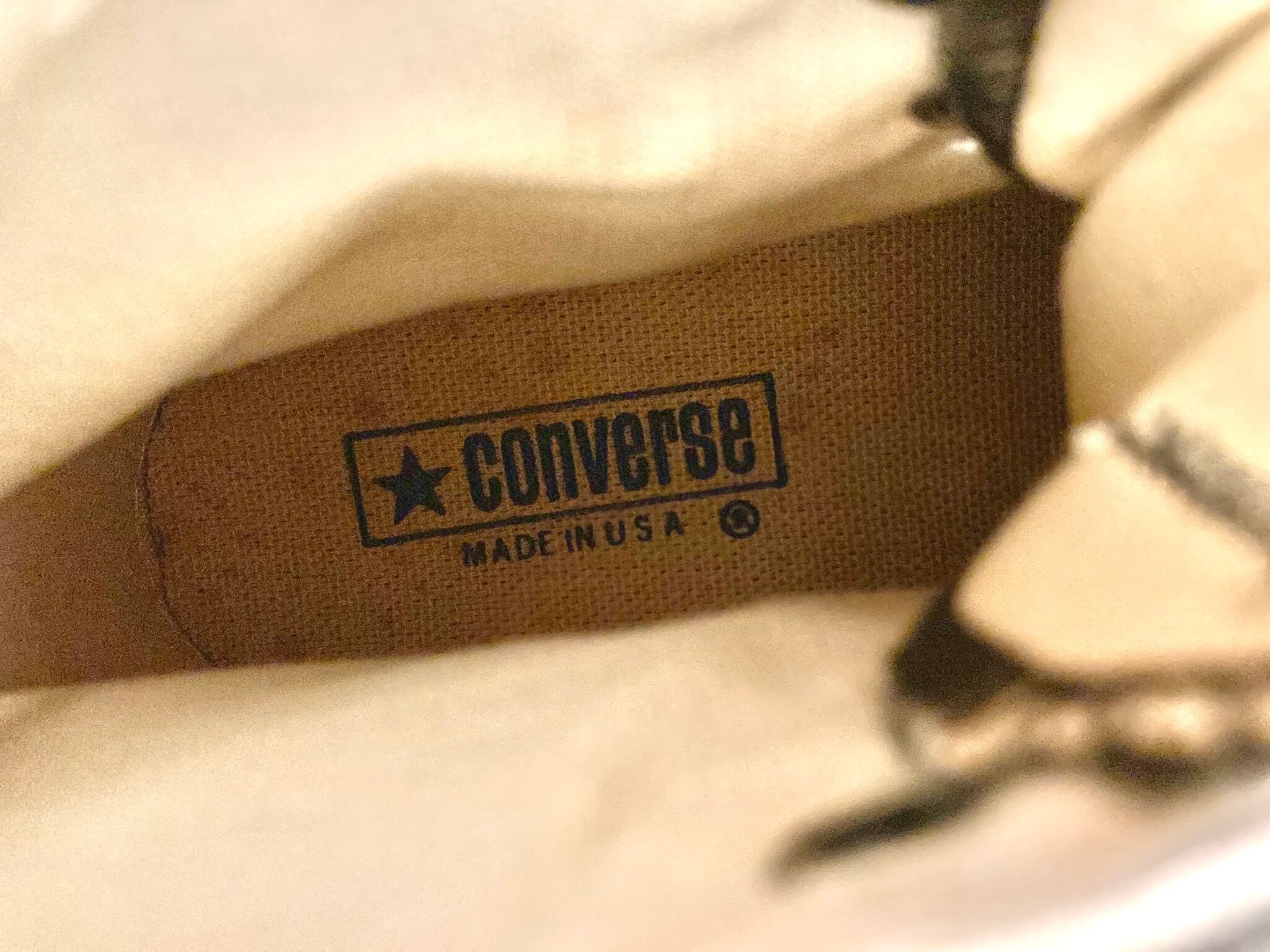 ☆80s!USA!コンバース ローリングストーンズ ハイカット 銀箱 238☆