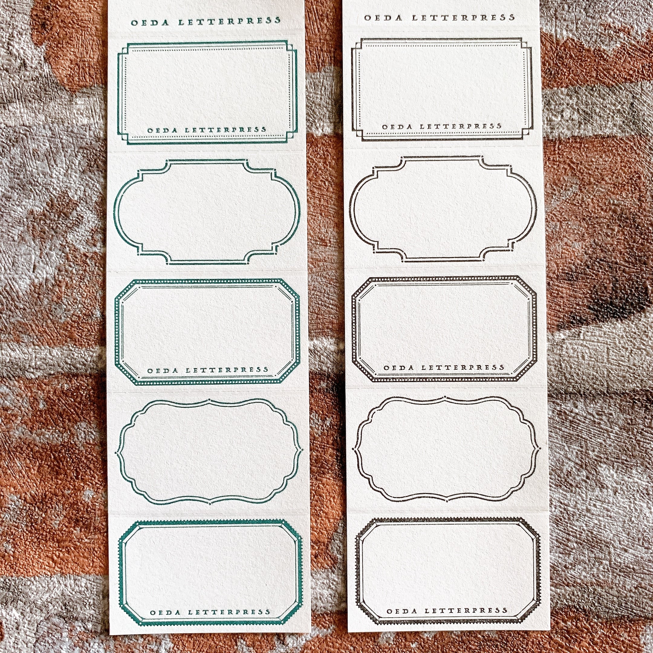 5frame label book 活版印刷 ラベルブック 大枝活版室 | penpen bungu