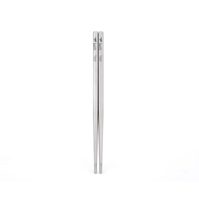 Keith チタン箸 Titanium Portable Solid Round Handle Chopsticks Ti5625
