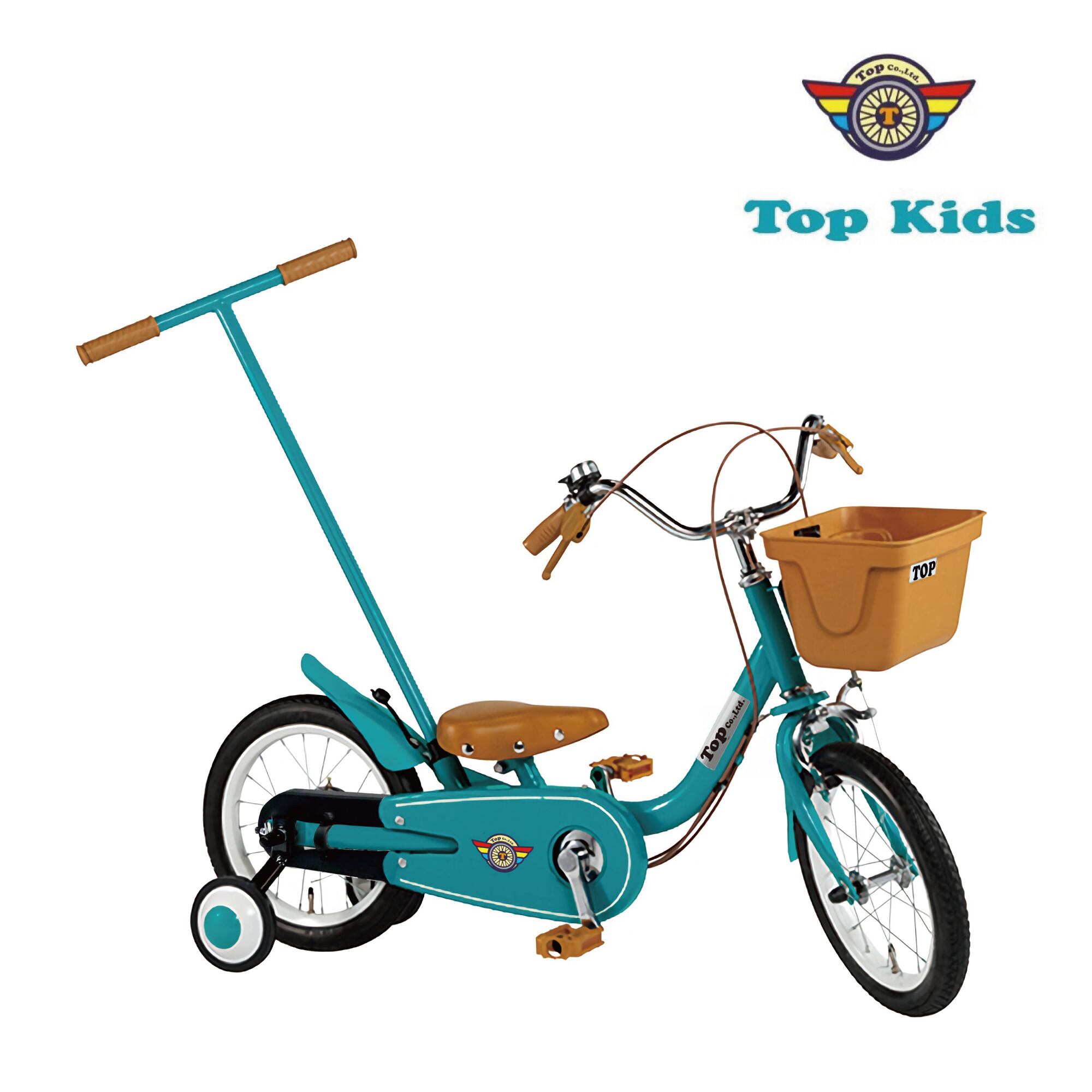 TOP いきなり自転車 12インチ スカーレット 子供用自転車 かじ取り