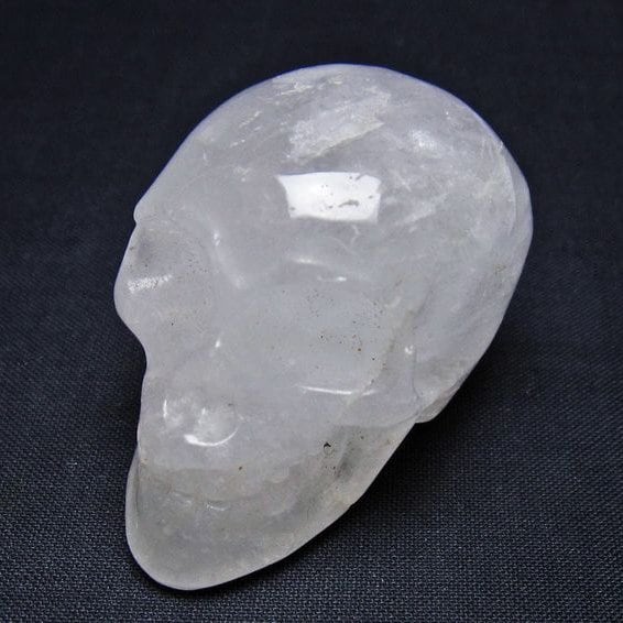 水晶 ドクロ スカル 置物 一点物 145-1811