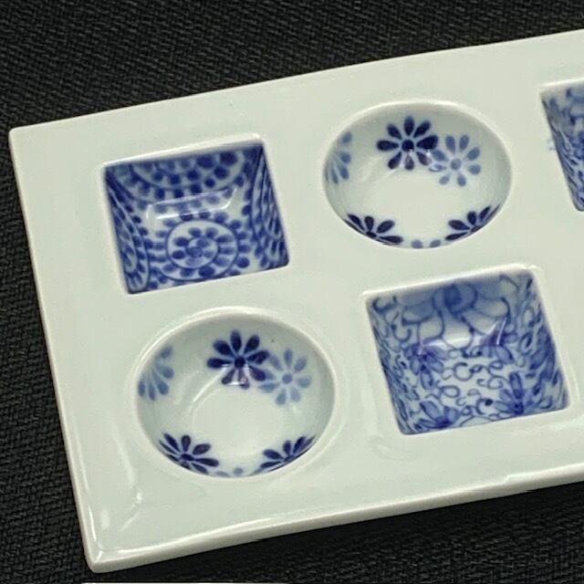 有田焼 - 染め付け 有田焼 晧洋窯 染付 花唐草 しのぎ 7寸皿 | 産直！有田焼 波佐見