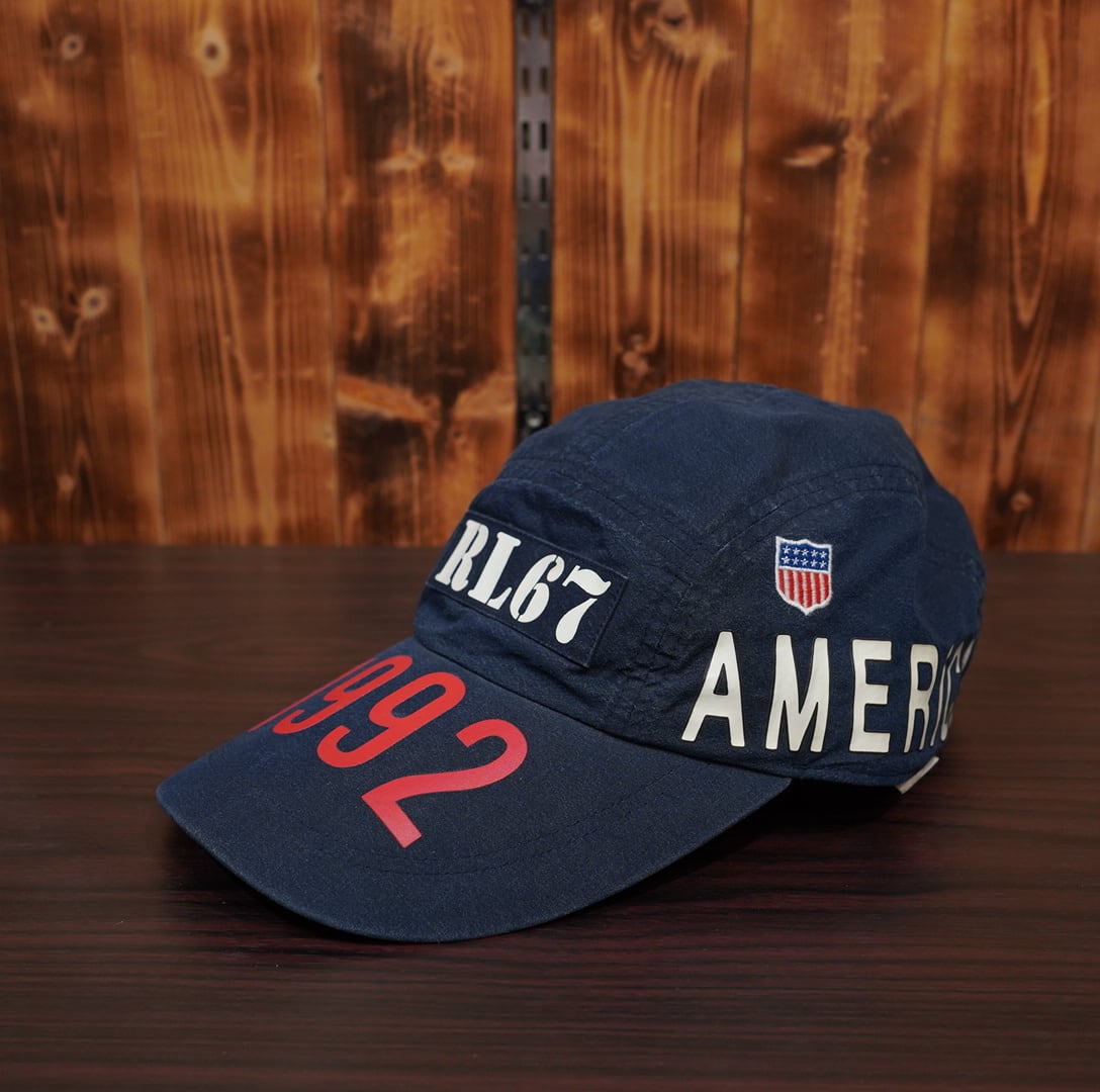 ralphlauren stadium collection 1992 キャップ ネイビー L/XL /ラルフローレン 帽子 スタジアム コレクション