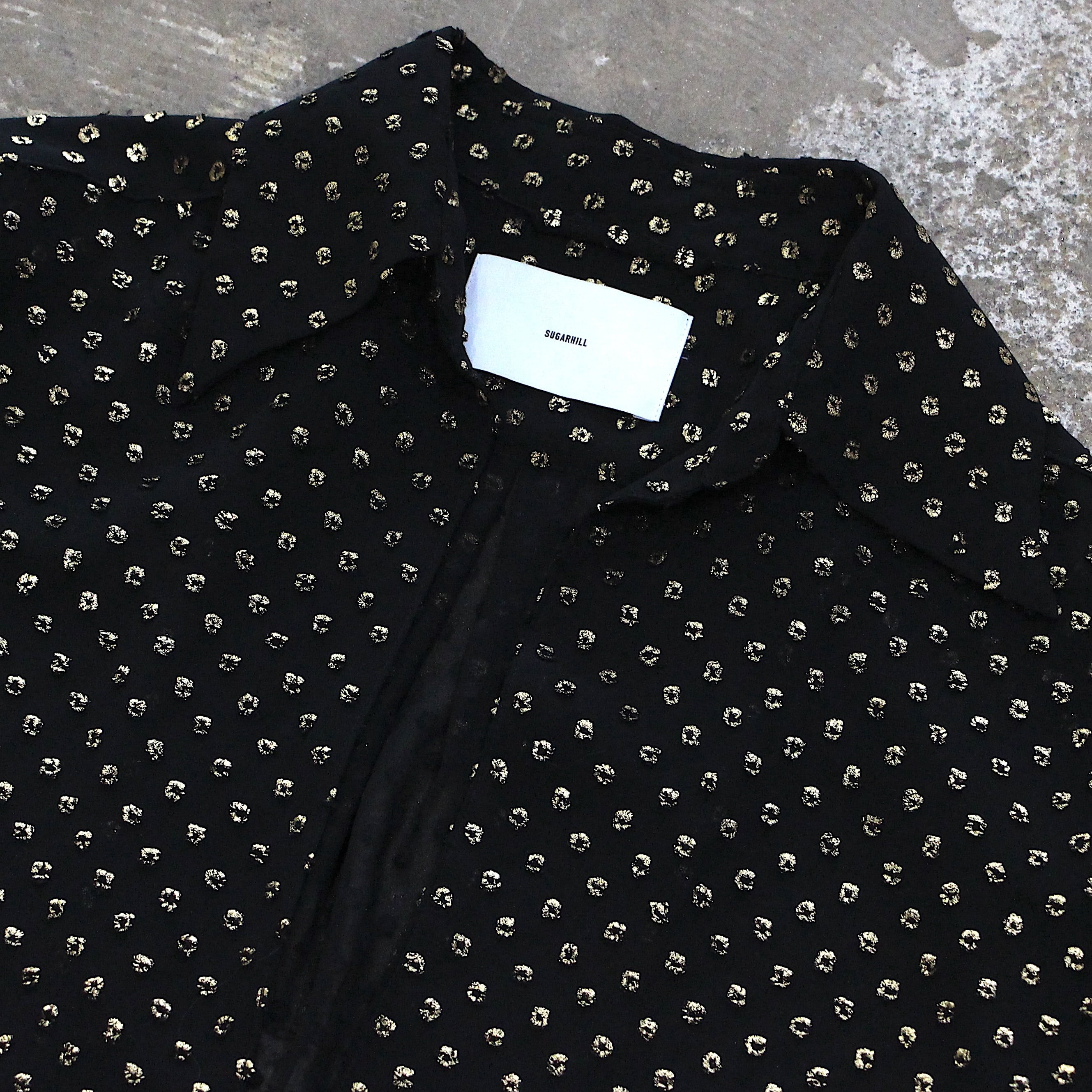 SUGARHILL / TWINKLE SHEER SKIPPER SHIRT (BLK) | orio online store
