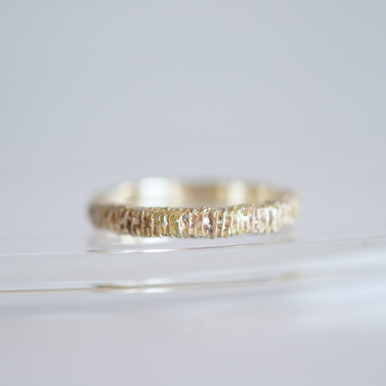 豪華K10 ホワイトゴールド ダイヤモンド0.05 リング 指輪
