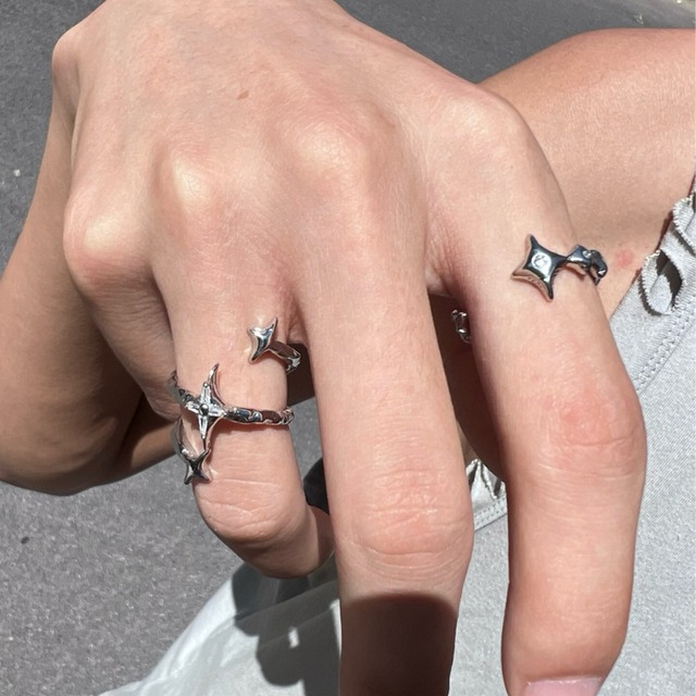 star design ring　スターデザインリング　J1439