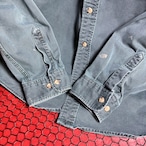 90s Carhartt ダックシャツ ペンキ リアルワーク グリーン カーハート