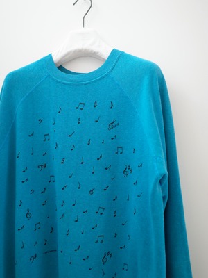 80s note print sweat