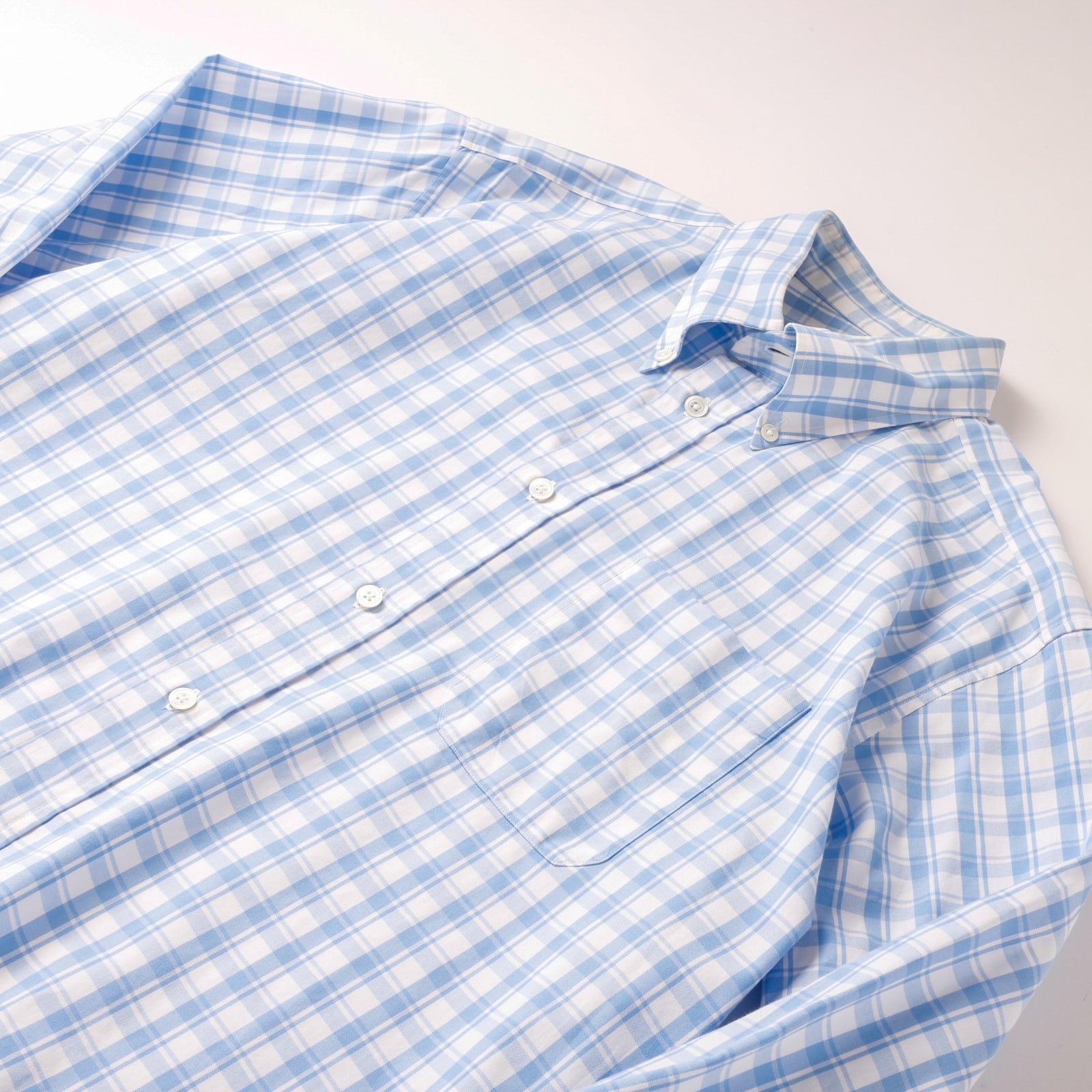 定価14万】HERMES special cotton check shirt made in France mint