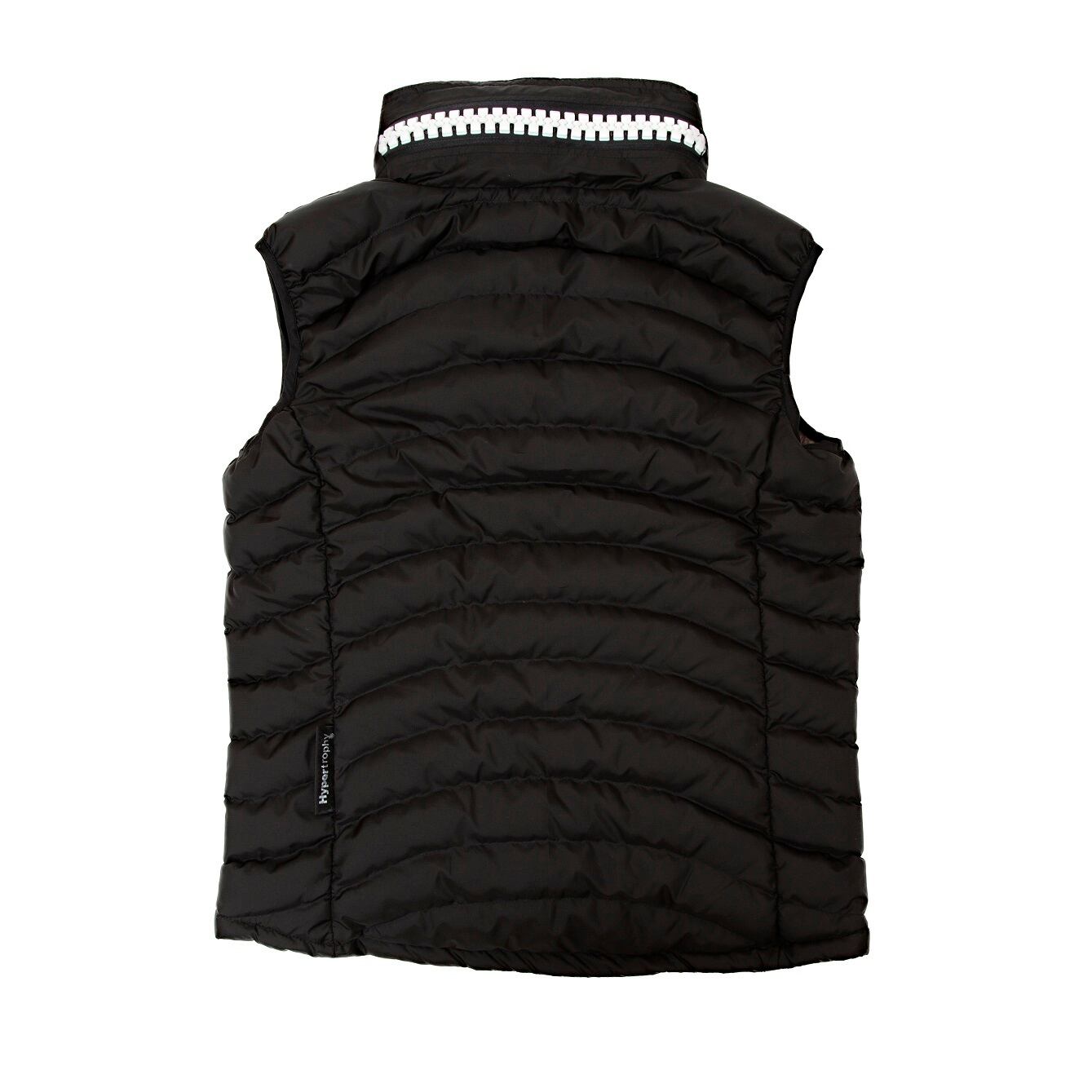 限定40着 Hypertrophy Fatzipper DOUBLE ZIPPER DOWN VEST BLACK 