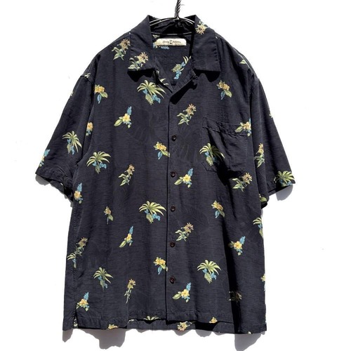 [Tommy Bahama] Vintage S/S Floral Pattern Silk Shirts [1990s-] Vintage Silk Shirts