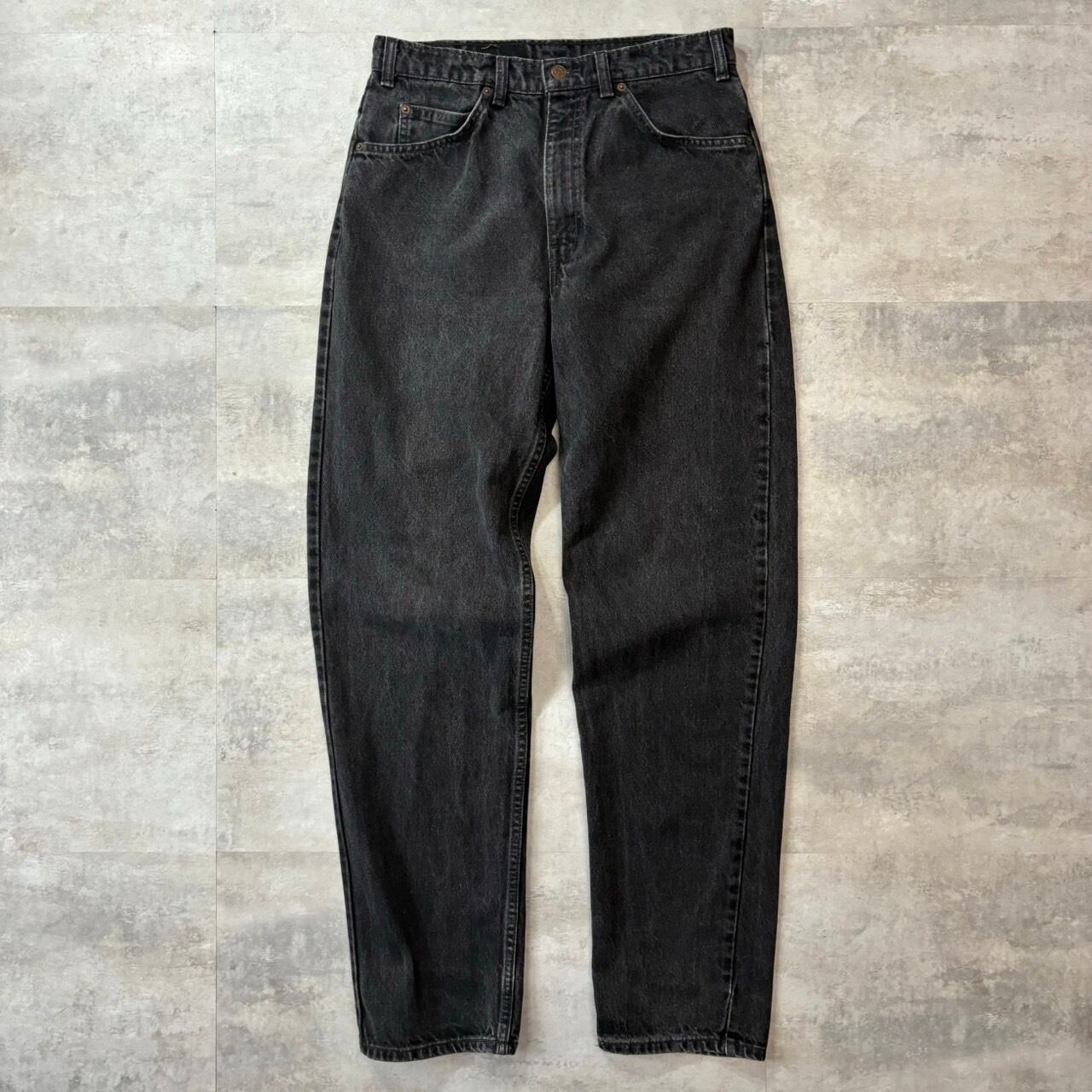 《実寸w31l32》levis634 ~90s ブラックデニム バギー テーパード No.1302